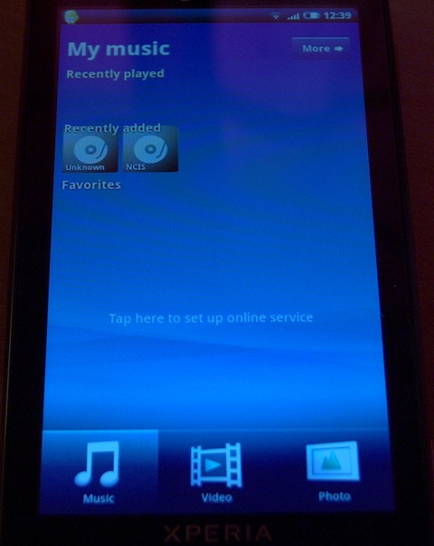 sony ericsson xperia x10 mediascape music