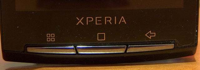 sony ericsson xperia x10 tipke