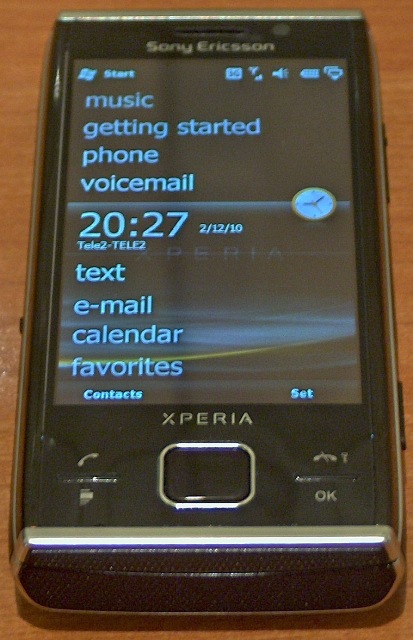sony ericsson xperia x2 prednja